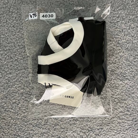 Staud Sea Swimsuit Womens S Black/White Dolce One Piece Side Cutout NWT - Picture 14 of 14